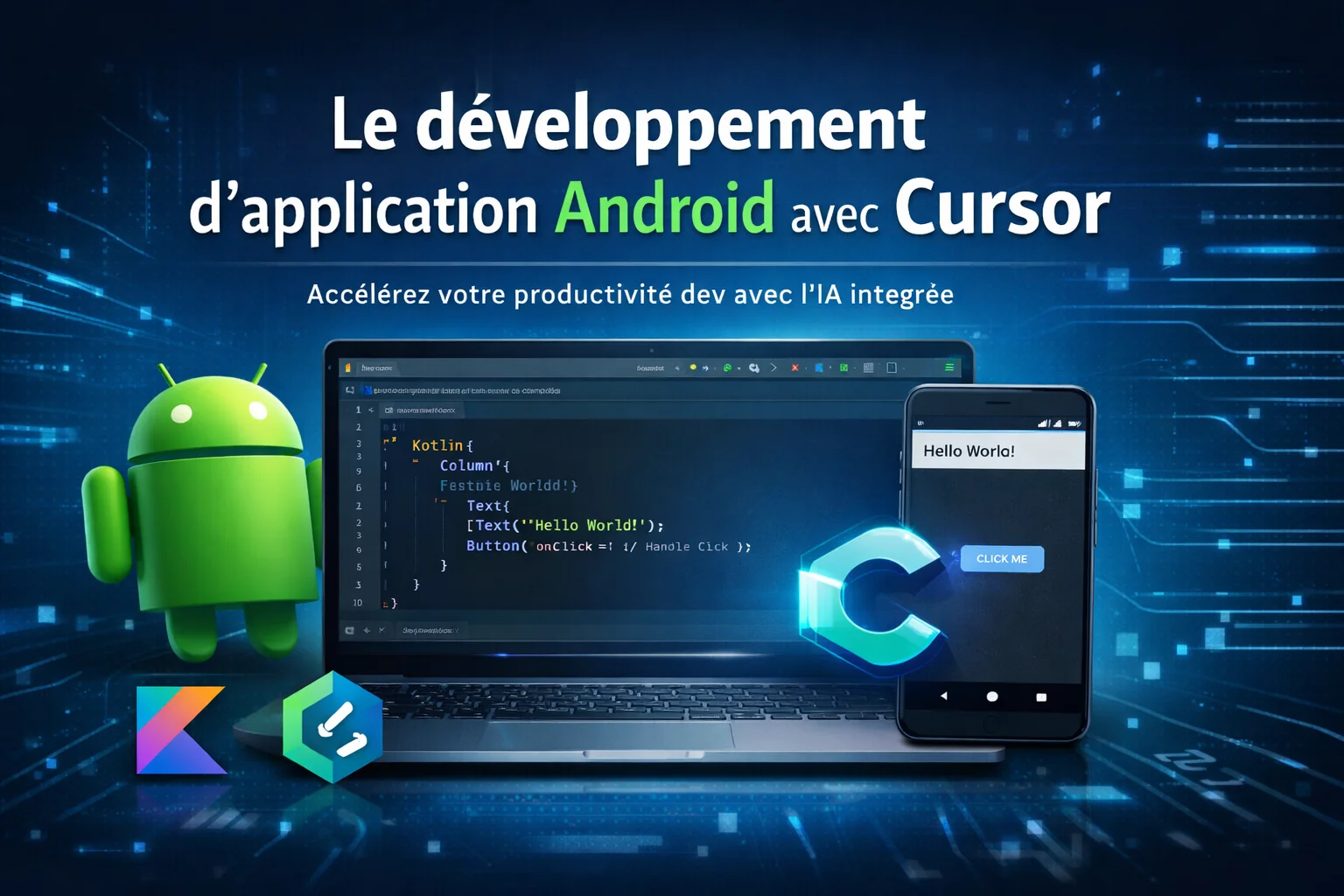 Le développement d'application Android avec Cursor